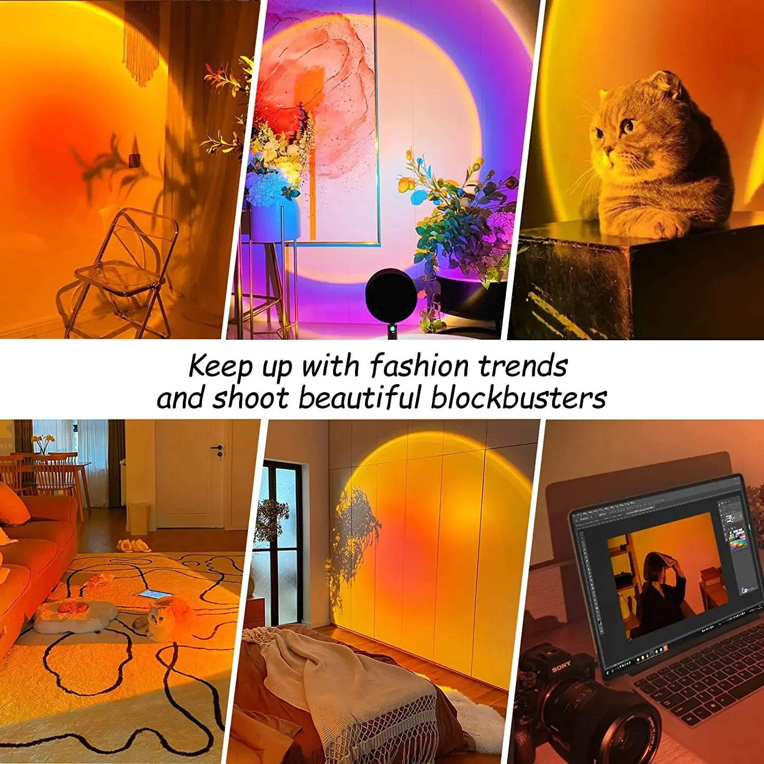 16 Color Sunset Lamp,RGB Mood  - Sunset Lamp Projection review and price