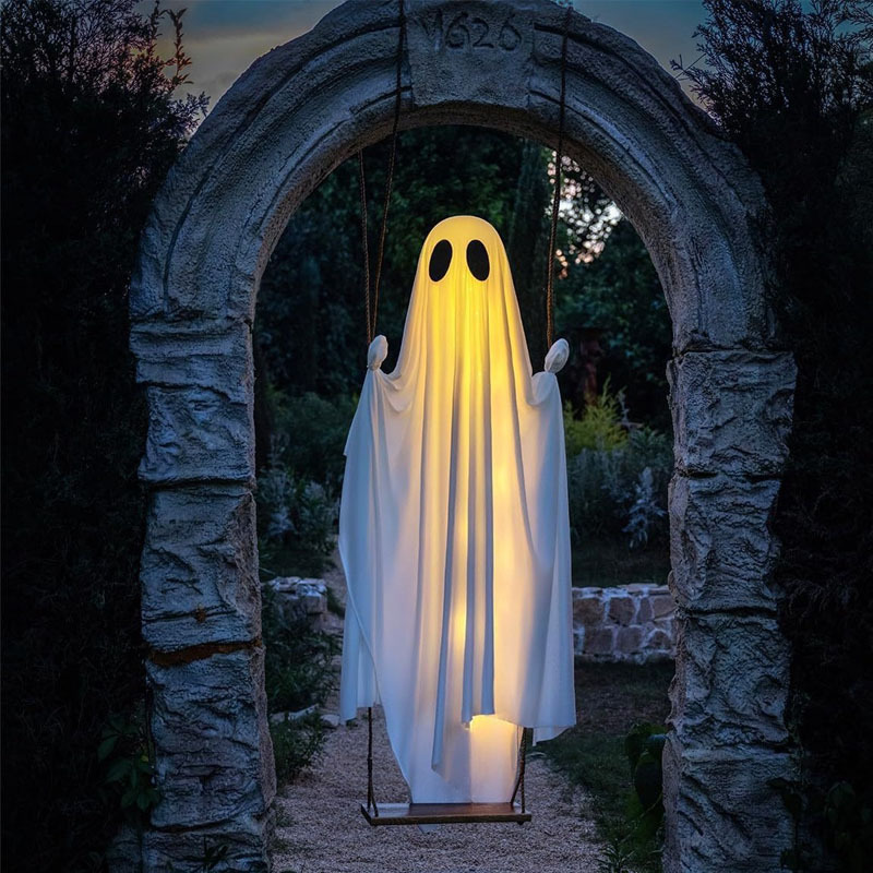 Hanging Swing Ghost Halloween  - Lighting Tree Decor review and price